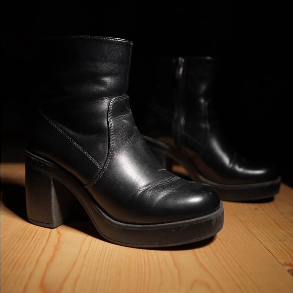 Madden Girl Black Heeled Boots
